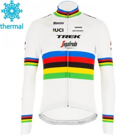 Wielershirt 2020 Trek-Segafredo UCI World Champion N001 Winter Thermal Fleece